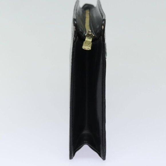 LOUIS VUITTON Epi Pochette Homme Clutch Bag Black Noir - Picture 3 of 16